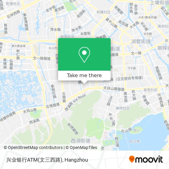 兴业银行ATM(文三西路) map