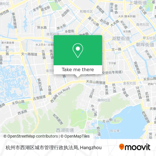 杭州市西湖区城市管理行政执法局 map