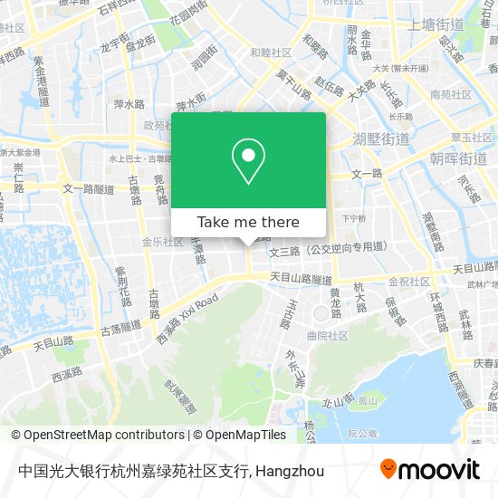 中国光大银行杭州嘉绿苑社区支行 map