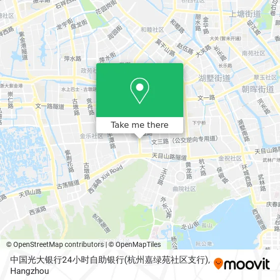 中国光大银行24小时自助银行(杭州嘉绿苑社区支行) map