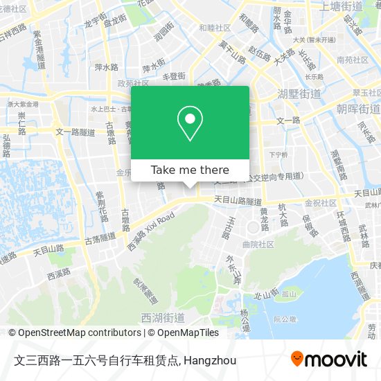 文三西路一五六号自行车租赁点 map