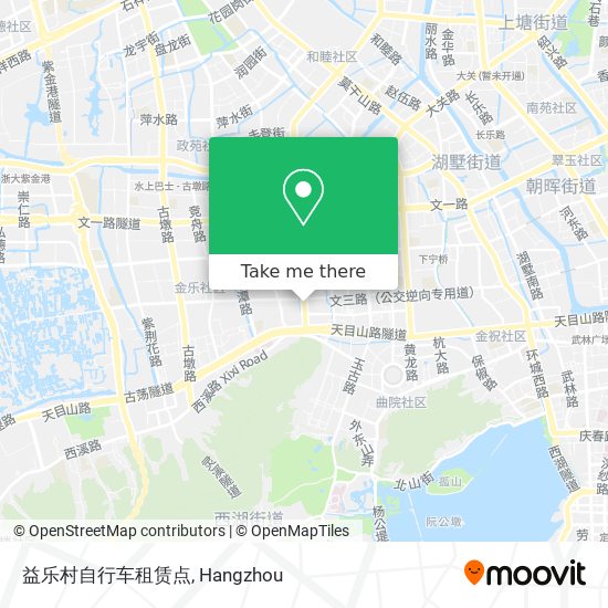 益乐村自行车租赁点 map