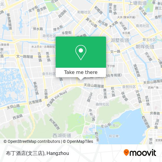布丁酒店(文三店) map
