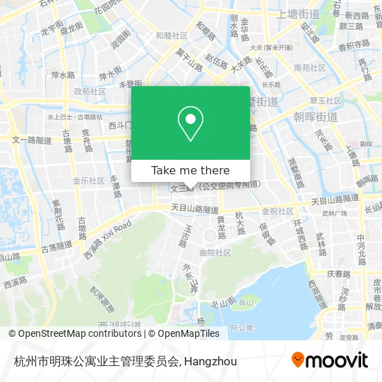 杭州市明珠公寓业主管理委员会 map