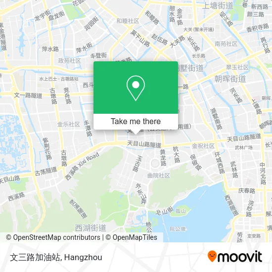 文三路加油站 map