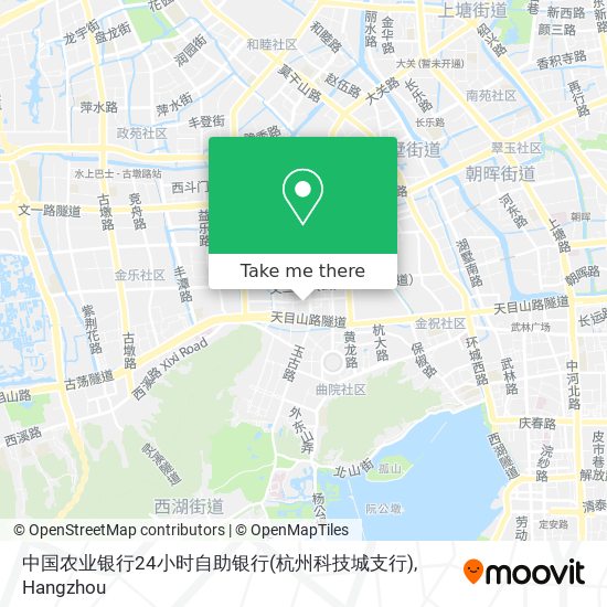 中国农业银行24小时自助银行(杭州科技城支行) map