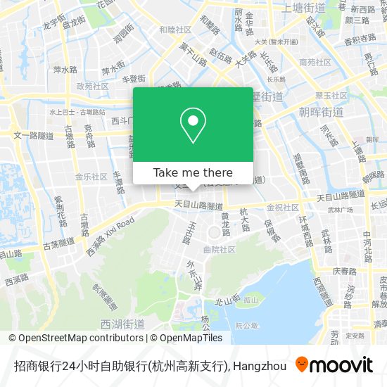 招商银行24小时自助银行(杭州高新支行) map