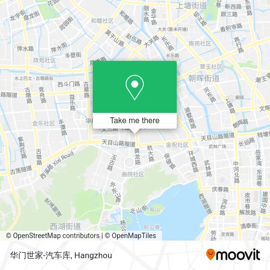 华门世家-汽车库 map