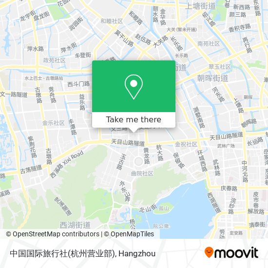 中国国际旅行社(杭州营业部) map