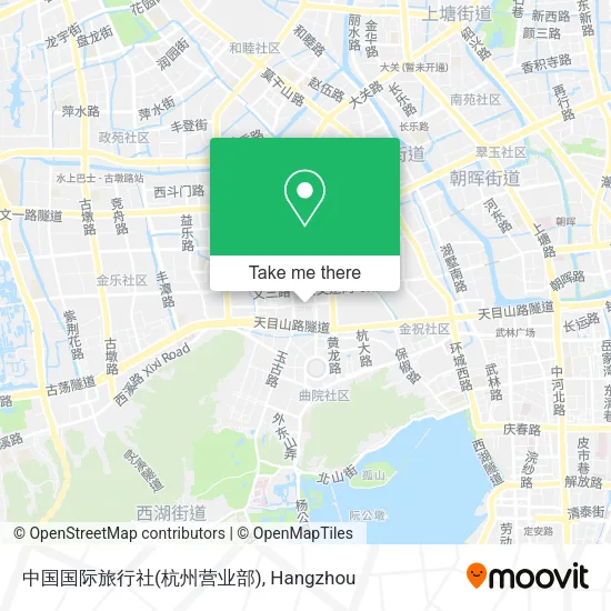 中国国际旅行社(杭州营业部) map