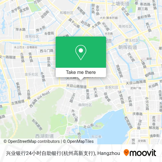 兴业银行24小时自助银行(杭州高新支行) map