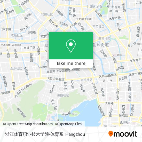 浙江体育职业技术学院-体育系 map