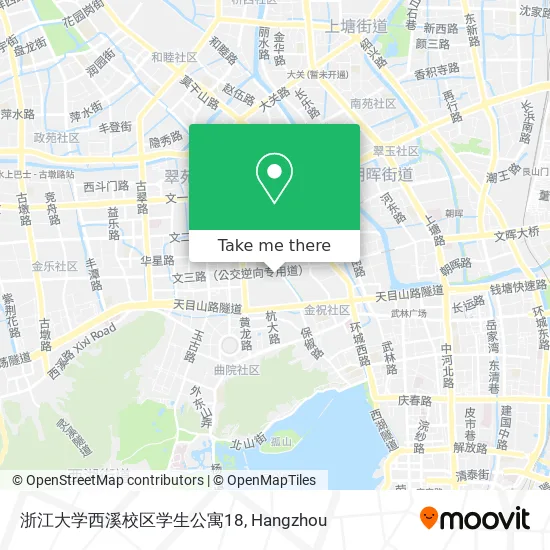 浙江大学西溪校区学生公寓18 map