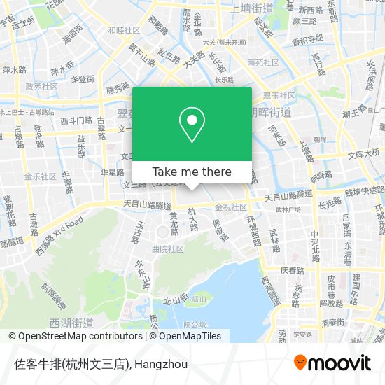 佐客牛排(杭州文三店) map
