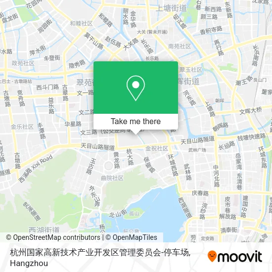 杭州国家高新技术产业开发区管理委员会-停车场 map
