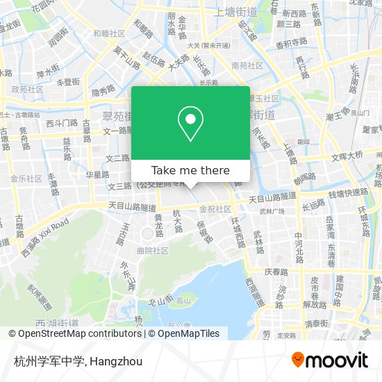 杭州学军中学 map