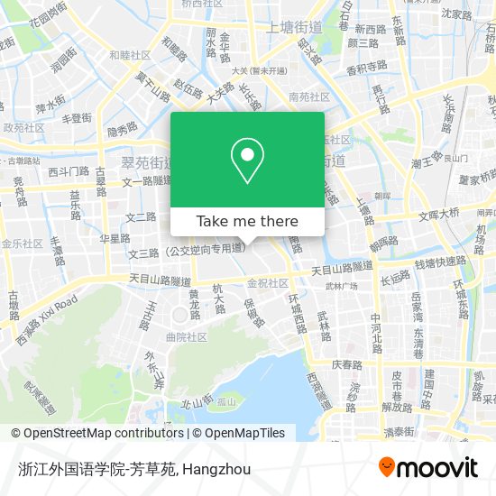 浙江外国语学院-芳草苑 map