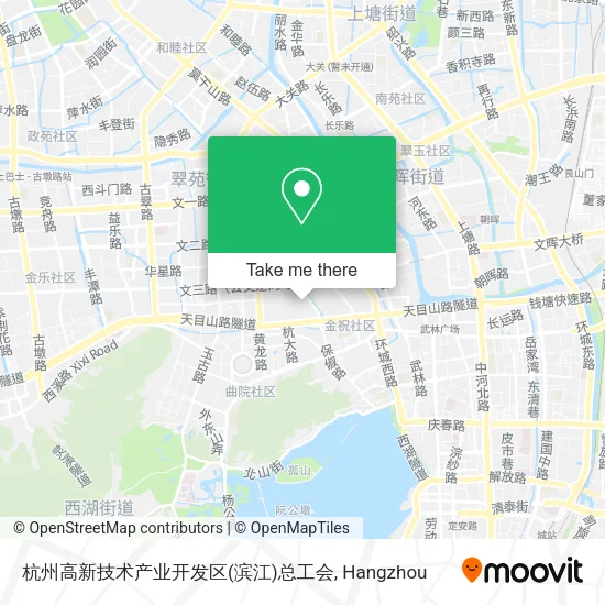 杭州高新技术产业开发区(滨江)总工会 map