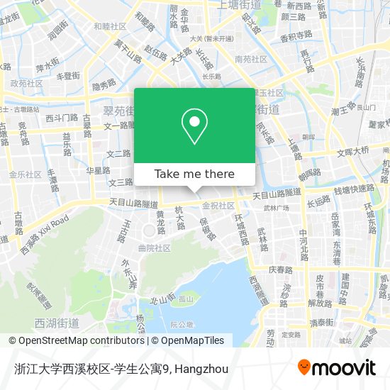浙江大学西溪校区-学生公寓9 map