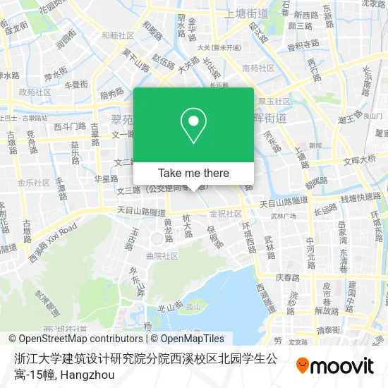 浙江大学建筑设计研究院分院西溪校区北园学生公寓-15幢 map