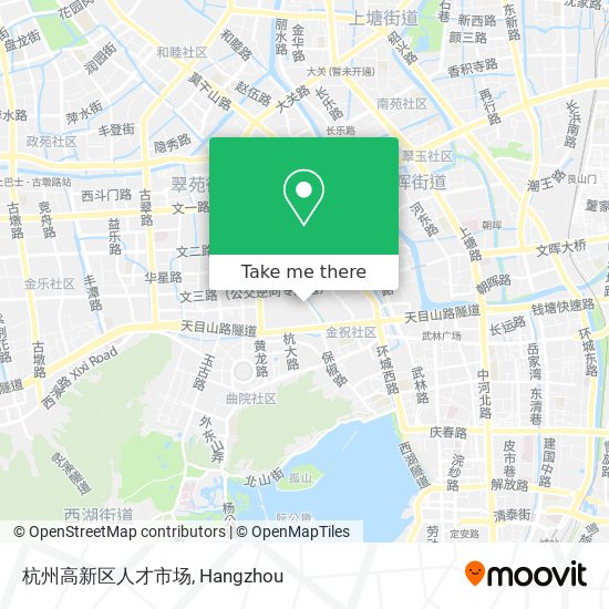 杭州高新区人才市场 map