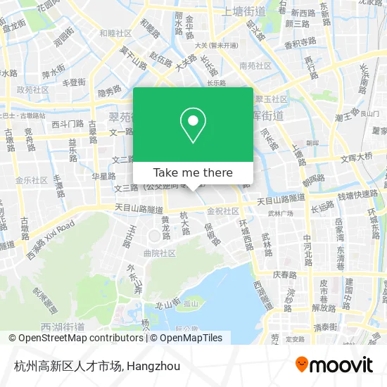 杭州高新区人才市场 map