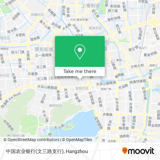 中国农业银行(文三路支行) map