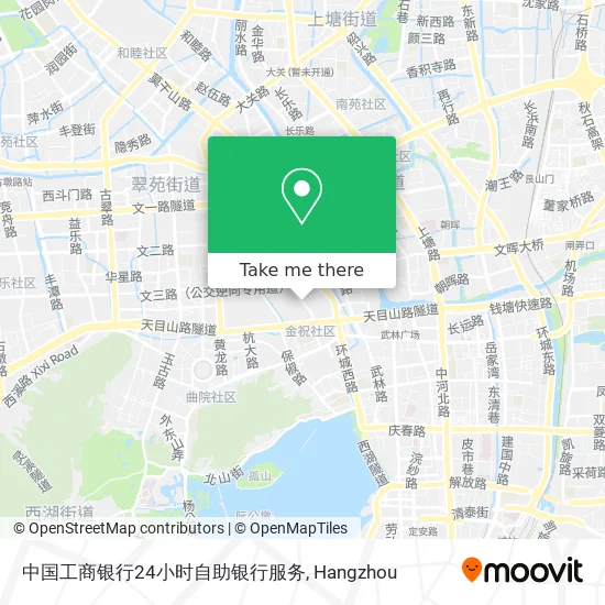 中国工商银行24小时自助银行服务 map
