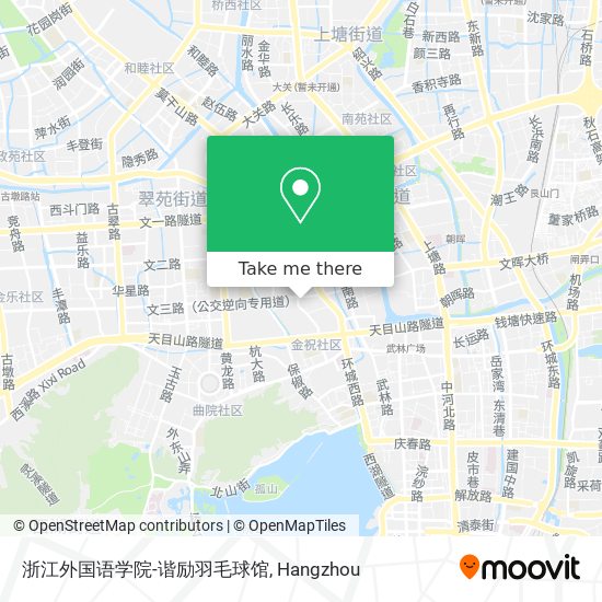 浙江外国语学院-谐励羽毛球馆 map