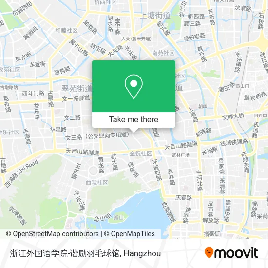 浙江外国语学院-谐励羽毛球馆 map