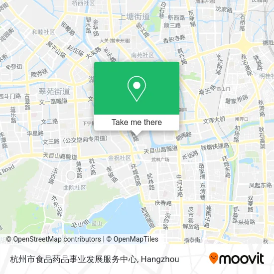 杭州市食品药品事业发展服务中心 map
