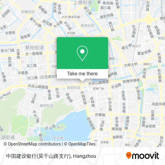中国建设银行(莫干山路支行) map