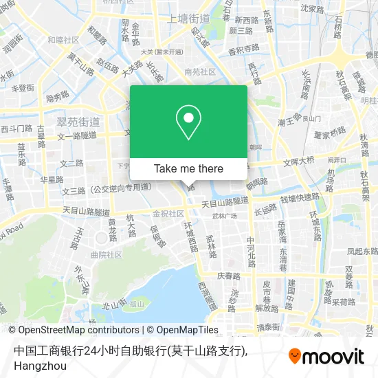 中国工商银行24小时自助银行(莫干山路支行) map