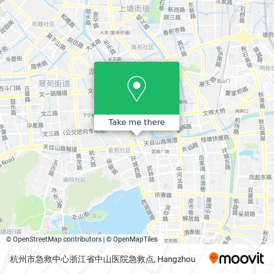 杭州市急救中心浙江省中山医院急救点 map