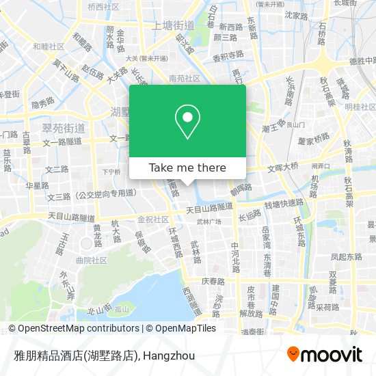 雅朋精品酒店(湖墅路店) map