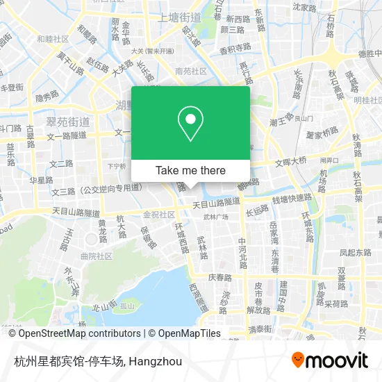 杭州星都宾馆-停车场 map