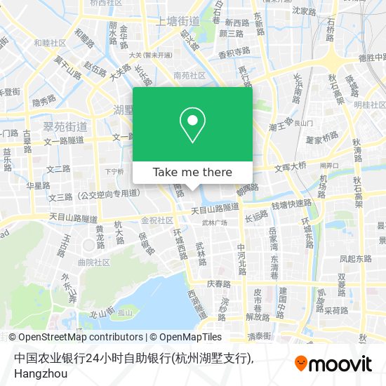 中国农业银行24小时自助银行(杭州湖墅支行) map