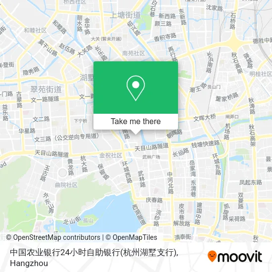 中国农业银行24小时自助银行(杭州湖墅支行) map