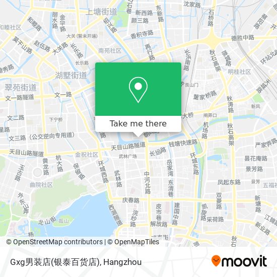 Gxg男装店(银泰百货店) map