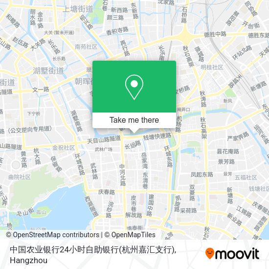 中国农业银行24小时自助银行(杭州嘉汇支行) map