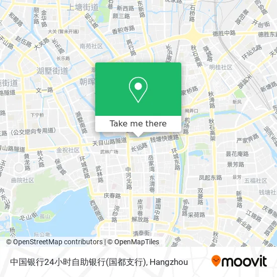 中国银行24小时自助银行(国都支行) map