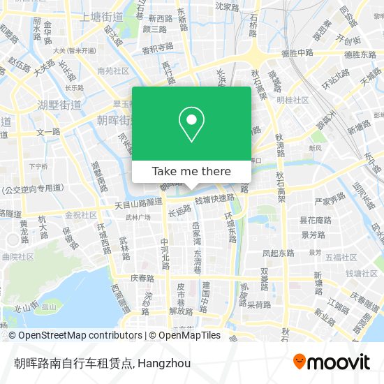 朝晖路南自行车租赁点 map