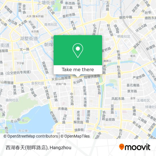 西湖春天(朝晖路店) map