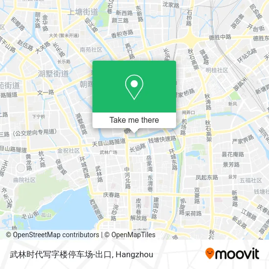 武林时代写字楼停车场-出口 map