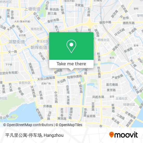 平凡里公寓-停车场 map