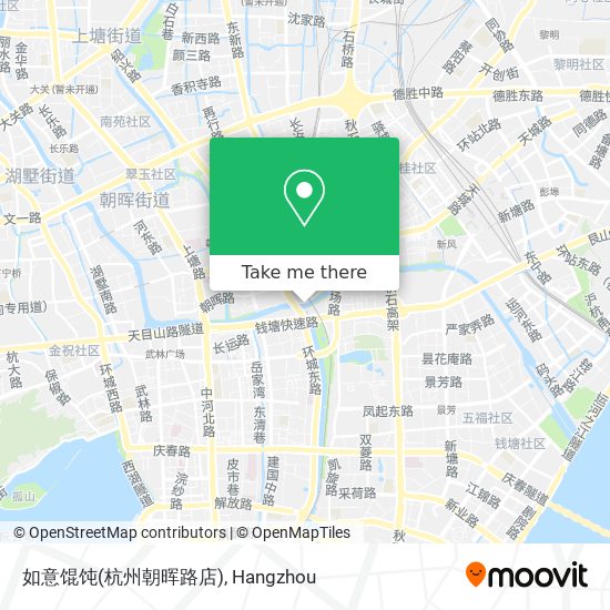 如意馄饨(杭州朝晖路店) map