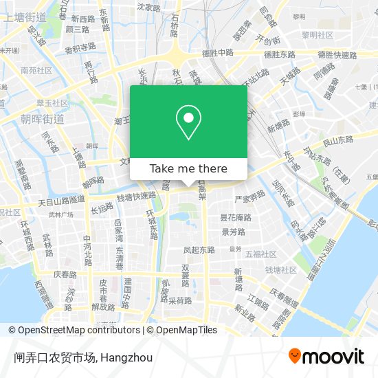 闸弄口农贸市场 map