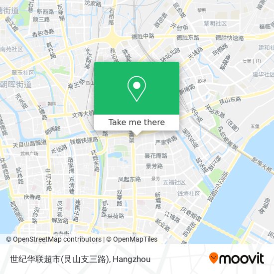 世纪华联超市(艮山支三路) map