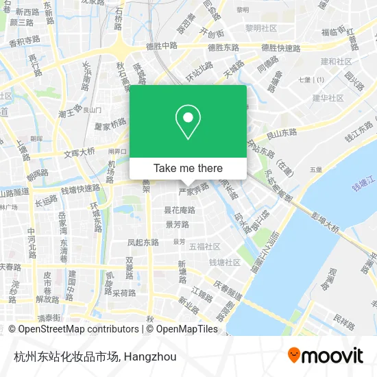 杭州东站化妆品市场 map