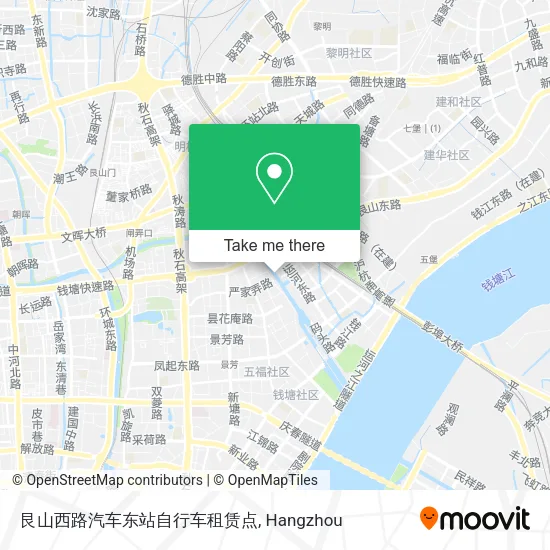 艮山西路汽车东站自行车租赁点 map